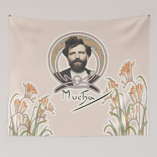 Item preview, Alphonse Mucha , Art Nouveau collage by Mindthecherry designed and sold by MINDTHECHERRY.