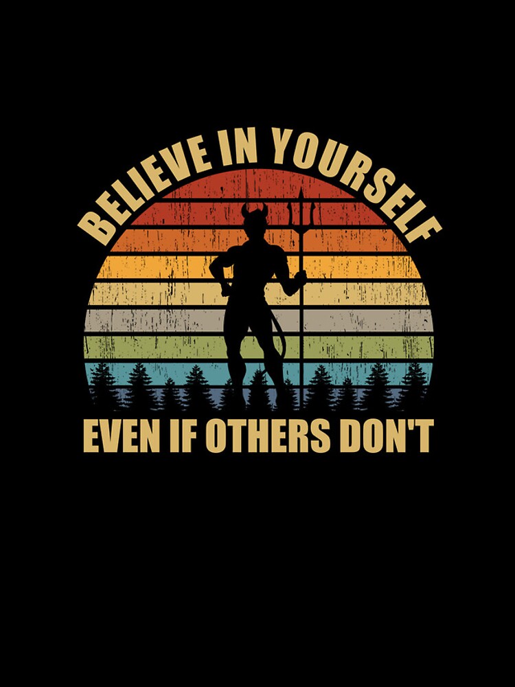 Aperçu 4 sur 4. Coque iPhone avec l'œuvre Believe In Yourself Even If Others Don't Satan Funny Devil Gear créée et vendue par DynamicDesign.