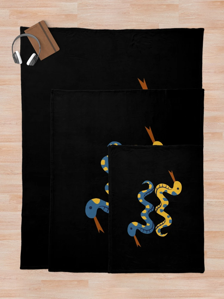 Thumbnail 5 of 6, Throw Blanket, Python programming stickers designed and sold by codepuns.