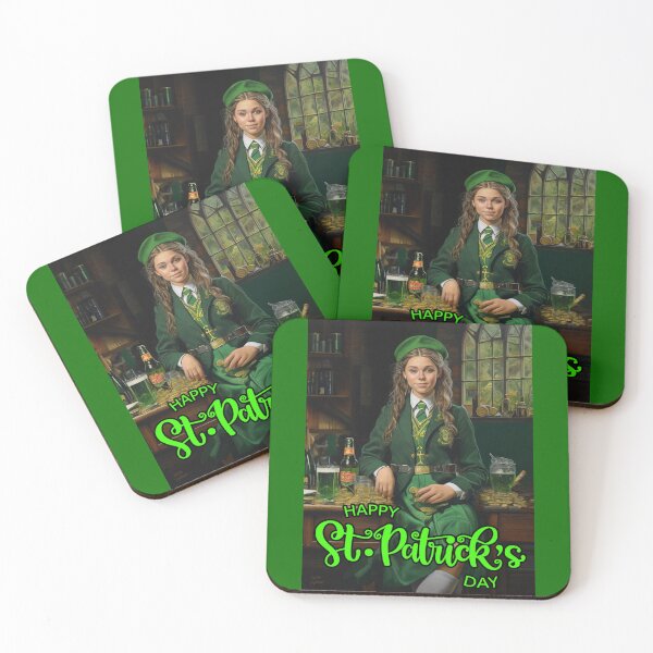 Item preview, Schoolgirl; Saint Patricks Day; Ireland;  designed and sold by StickerApe.