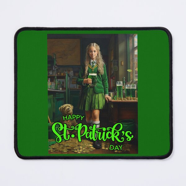 Item preview, Schoolgirl; Saint Patricks Day; Ireland; designed and sold by StickerApe.