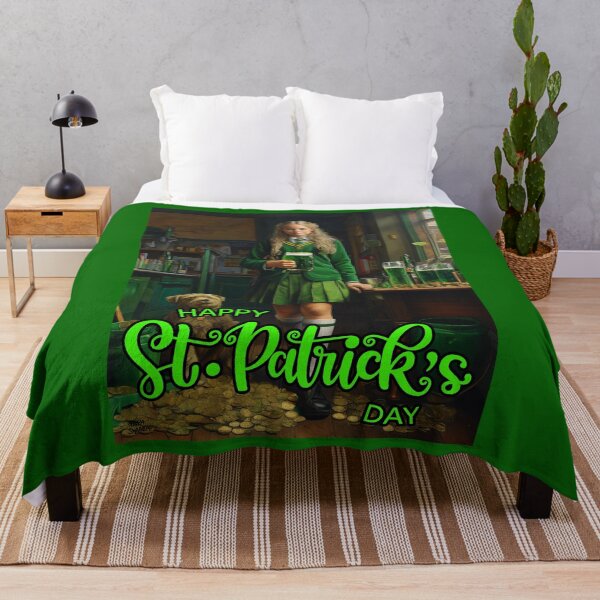 Item preview, Schoolgirl; Saint Patricks Day; Ireland; designed and sold by StickerApe.