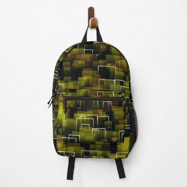 Item preview, Painting entitled “Adjoining Buildings” made of yellow mosaic designed and sold by VibeTwist.
