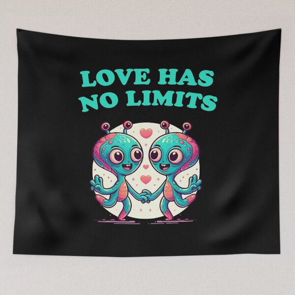Item preview, Whimsical Alien Sweethearts | Love Has No Limits Valentines Day Tee designed and sold by irek07.