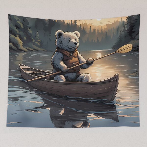 Item preview, Teddy in a rowing boat on a lake going fishing designed and sold by Colin Bentham.