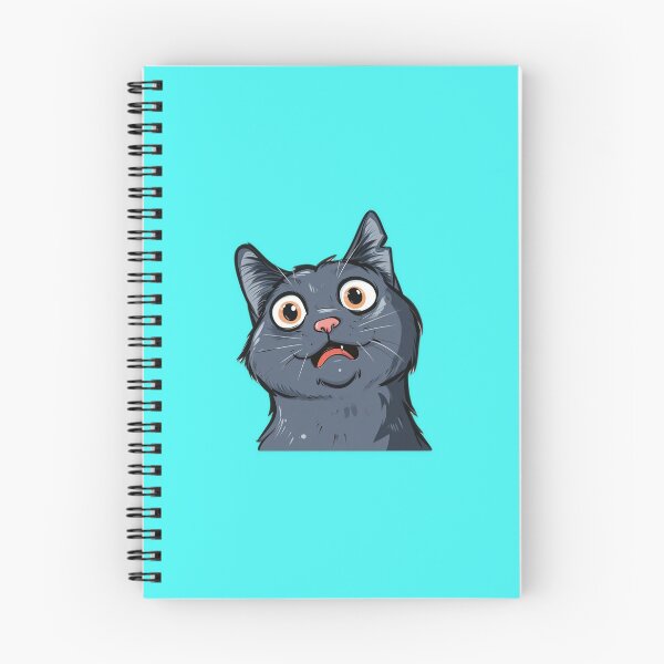Item preview, Surprised Gray Cat Sticker - Sabrina's cat Salem designed and sold by Ajay GB.