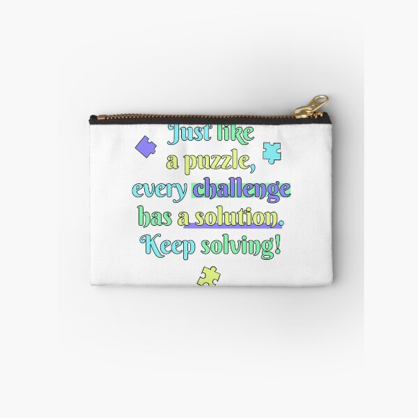 Item preview, Just like a puzzle, every challenge has a solution - font!ed designed and sold by Echinaceacea.