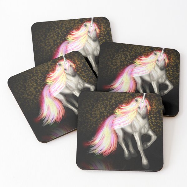 Item preview, Magical Unicorn with Brightly Colored Mane - Enchanting Art for Products designed and sold by Eleanarte.