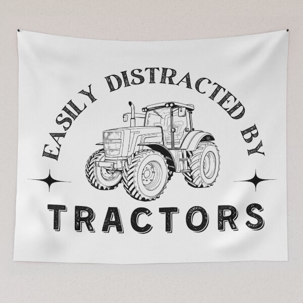 Item preview, Easily Distracted by Tractors designed and sold by StarArtsStudio.
