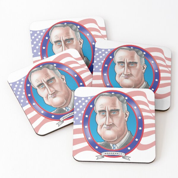 Item preview, Franklin D. Roosevelt Caricature designed and sold by FunFaces.