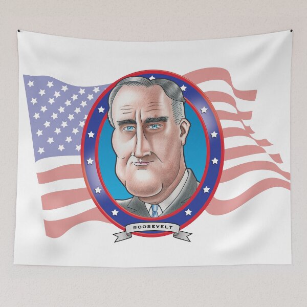 Item preview, Franklin D. Roosevelt Caricature designed and sold by FunFaces.