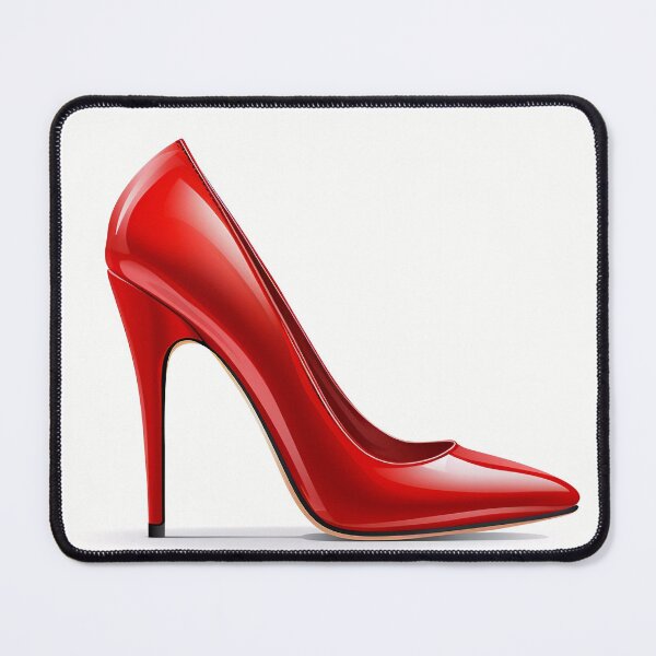 Item preview, Red Stiletto on a White Background designed and sold by dcrc.