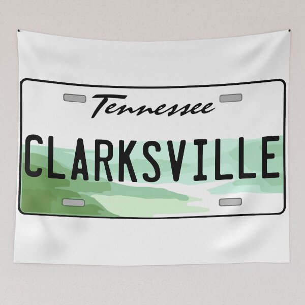 Item preview, Clarksville Tennessee License Plate designed and sold by Decal Mania.