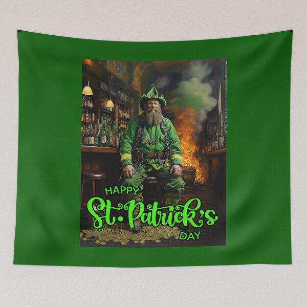Item preview, Firefighter; Saint Patricks Day; Ireland;  designed and sold by StickerApe.