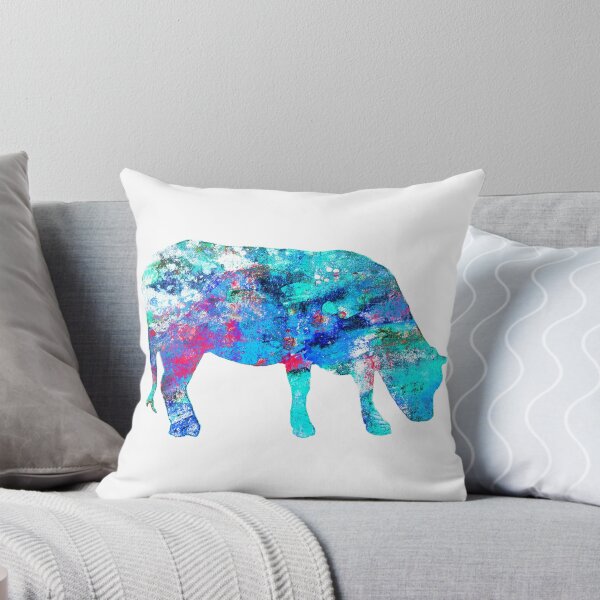 Item preview, Color Splash Cow Art On White designed and sold by art64.