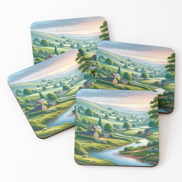 Item preview, Countryside Dawn Serenity designed and sold by BestArtByArvind.