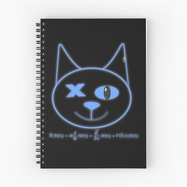 Item preview,  schrodinger's cat equation -black designed and sold by Themys24.
