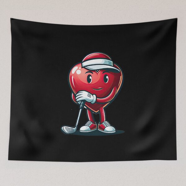 Item preview, Heart Golf Valentines Day Boys Men Kids Sports T-Shirt designed and sold by MAPDDesigns.