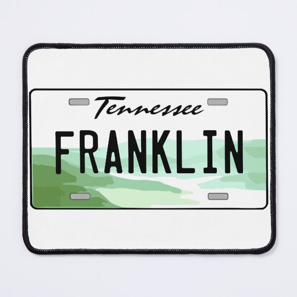 Item preview, Franklin Tennessee License Plate designed and sold by Decal Mania.
