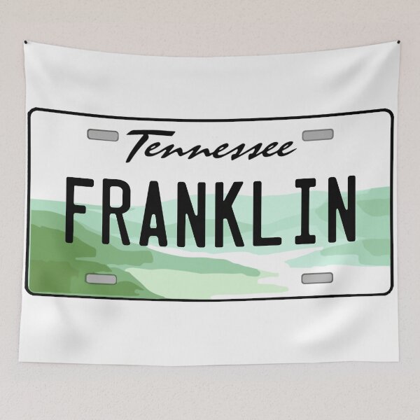Item preview, Franklin Tennessee License Plate designed and sold by Decal Mania.