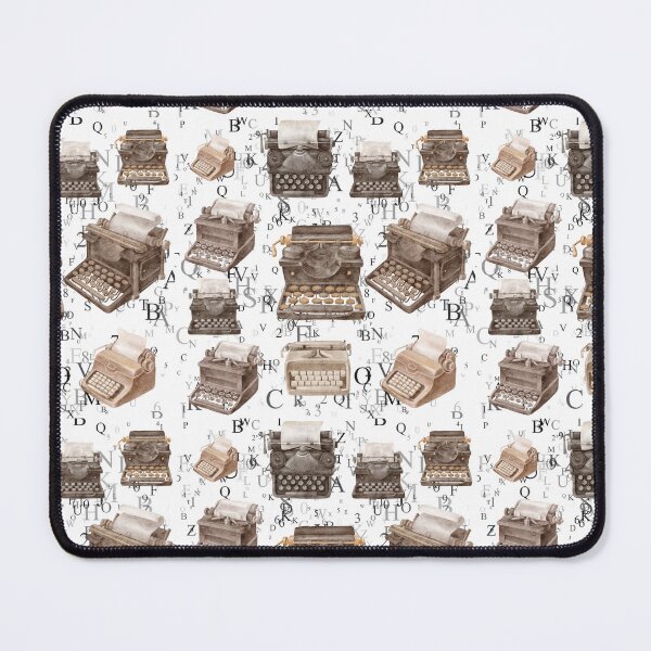 Item preview, Vintage Typewriter Pattern designed and sold by BeagleDesigns.