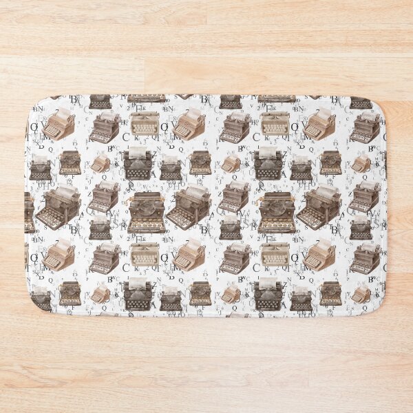 Item preview, Vintage Typewriter Pattern designed and sold by BeagleDesigns.
