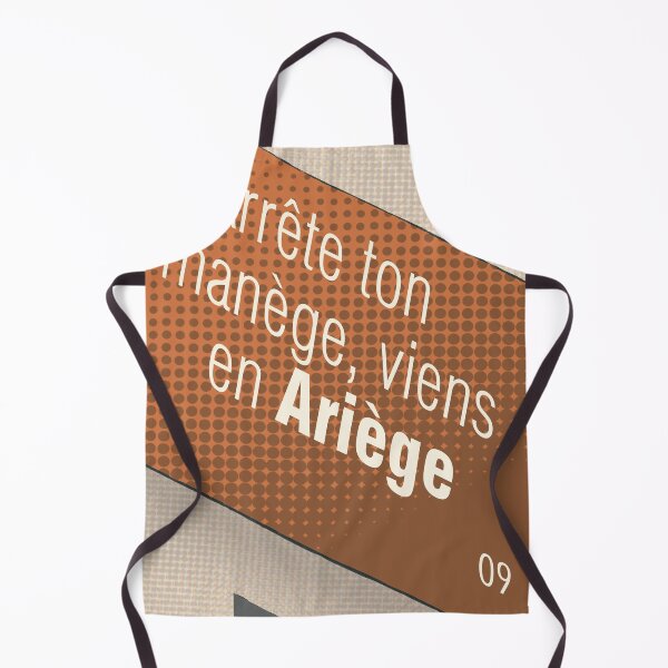 Aperçu de l'œuvre Arrête ton manège, viens en Ariège, 09, le slogan départelamentable créée et vendue par Cyrille BRG.