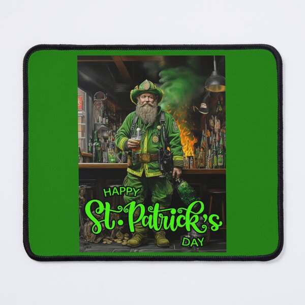 Item preview, Firefighter; Saint Patricks Day; Ireland; designed and sold by StickerApe.