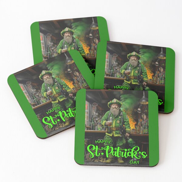 Item preview, Firefighter; Saint Patricks Day; Ireland;  designed and sold by StickerApe.