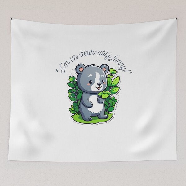 Item preview, Funny bear walking designed and sold by DazzleDroplets.