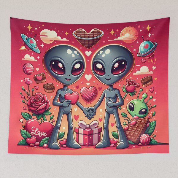 Item preview, Interstellar Romance | Charming Alien Love Tee for Valentine's Day designed and sold by irek07.