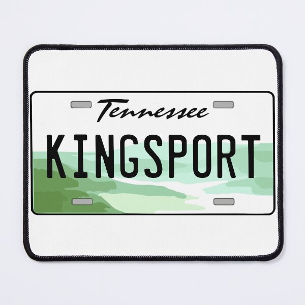 Item preview, Kingsport Tennessee License Plate designed and sold by Decal Mania.