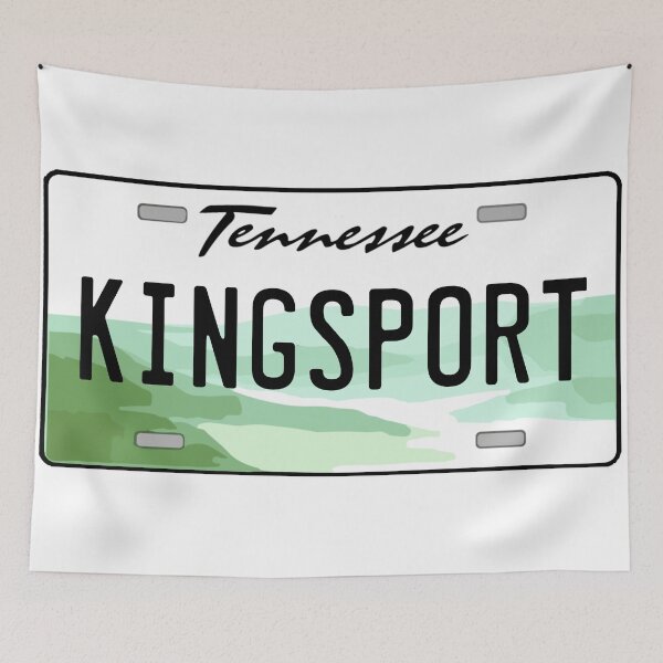 Item preview, Kingsport Tennessee License Plate designed and sold by Decal Mania.