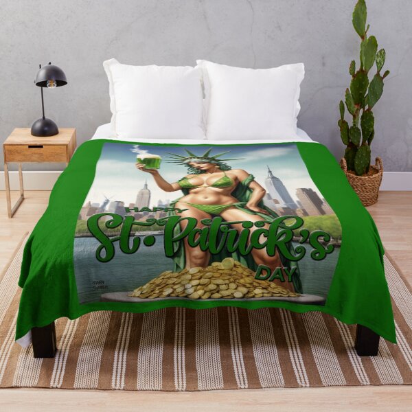 Item preview, Statue of Liberty; Saint Patricks Day; USA; designed and sold by StickerApe.