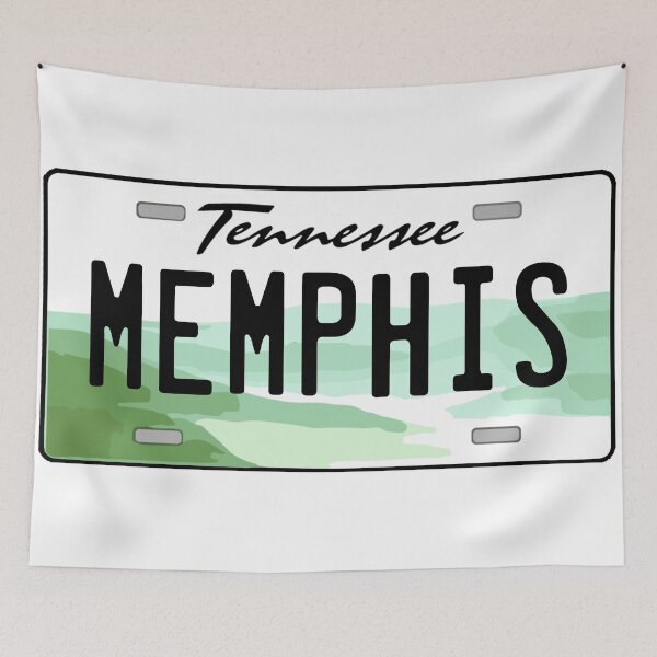 Item preview, Memphis Tennessee License Plate designed and sold by Decal Mania.