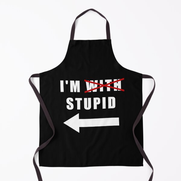Item preview, I'm With Stupid, Funny Curved Arrow Pointing left, Im Stupid designed and sold by Hallonberg.