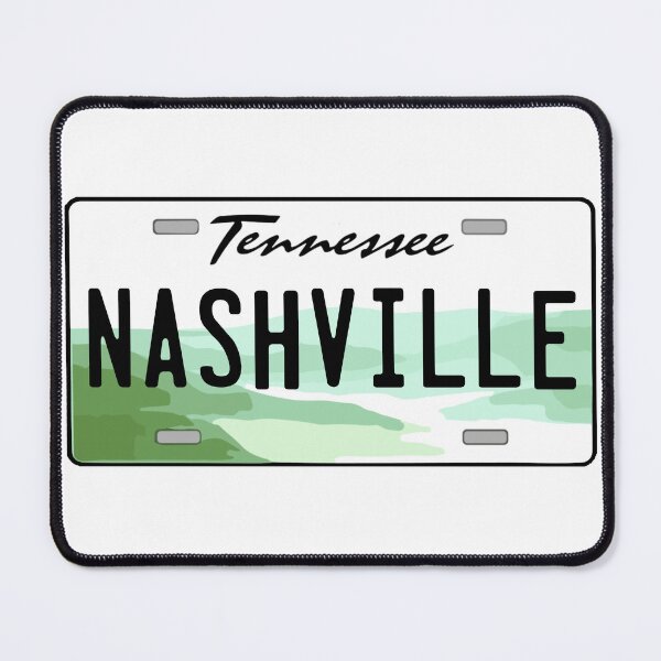 Item preview, Nashville Tennessee License Plate designed and sold by Decal Mania.