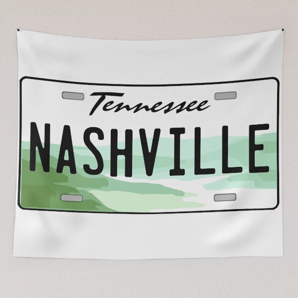 Item preview, Nashville Tennessee License Plate designed and sold by Decal Mania.