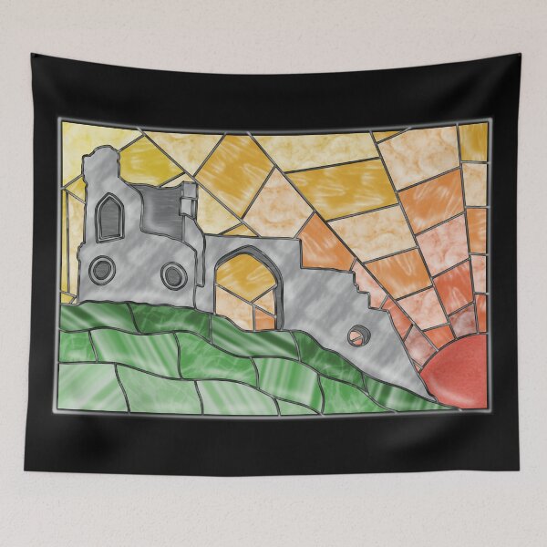 Item preview, Mow Cop Castle Stained Glass Window designed and sold by MadeByGeeClowes.