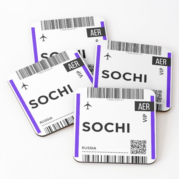 Item preview, Sochi, Russia airplane Boarding Pass designed and sold by RoamInk.