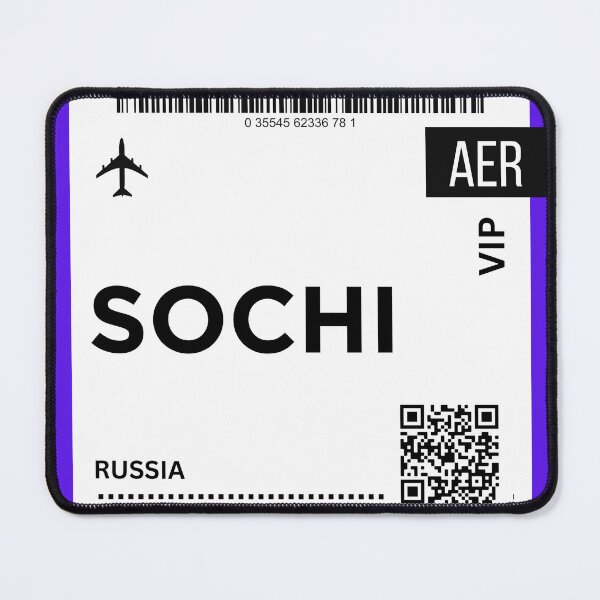 Item preview, Sochi, Russia airplane Boarding Pass designed and sold by RoamInk.