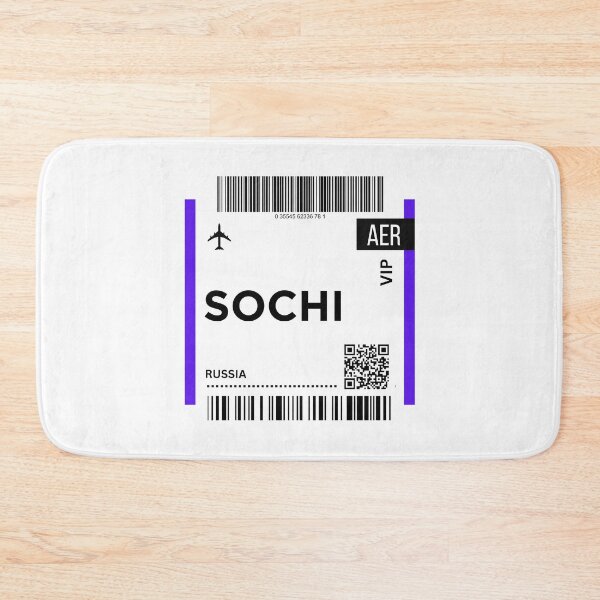 Item preview, Sochi, Russia airplane Boarding Pass designed and sold by RoamInk.