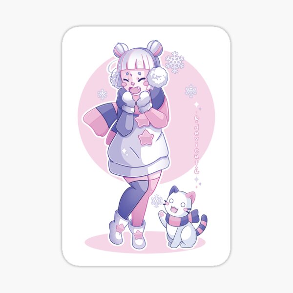 Item preview, CandiCat Snow Chibi • 2024 • Variant 1  designed and sold by Devi Cat.