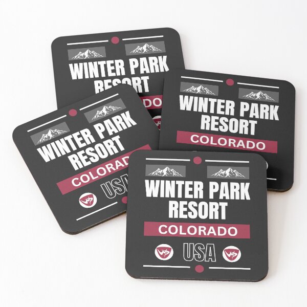 Item preview, Winter Park Resort, Colorado. White text.  Gift Ideas For The Ski Enthusiast. designed and sold by LindaLG.