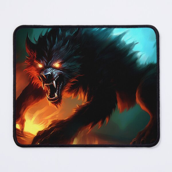 Item preview, Fenrir: North Mythology Art designed and sold by Fantasy Masterpiece.