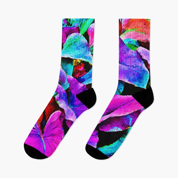 Item preview, Vibrant NeonFoliage Glow Leaves designed and sold by Health And Fitness Posts e-Store.