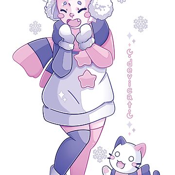 Artwork thumbnail, CandiCat Snow Chibi • 2024 • Variant 2 by Devi Cat