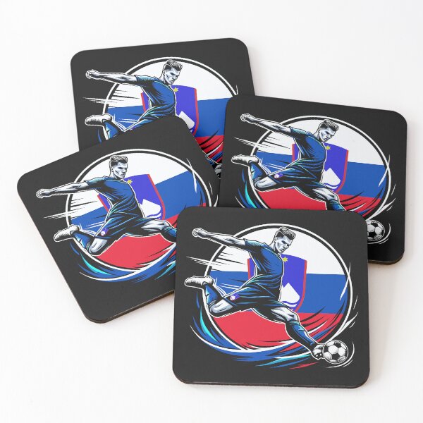 Item preview, Dynamic Slovenia Soccer Star in Action - Vector Design designed and sold by SerhiiArt.
