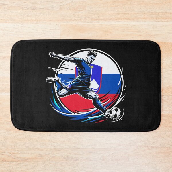 Item preview, Dynamic Slovenia Soccer Star in Action - Vector Design designed and sold by SerhiiArt.