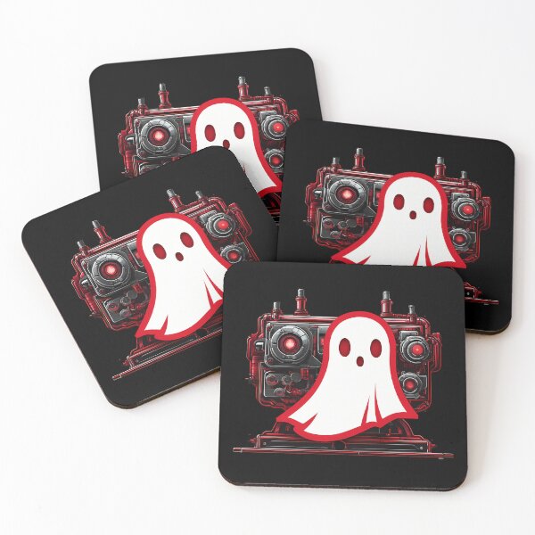 Item preview, Digital Smile: Laughing Mechanical Red Ghost designed and sold by Artedig.